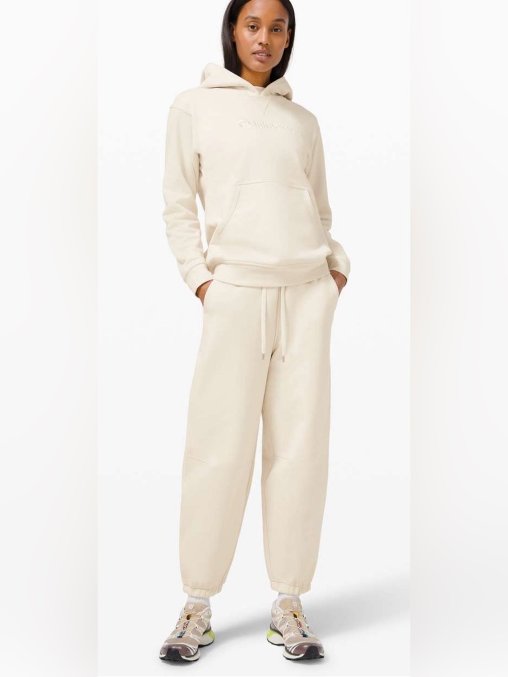 lululemon athletica Relaxed Fit Terry Joggers - White Opal